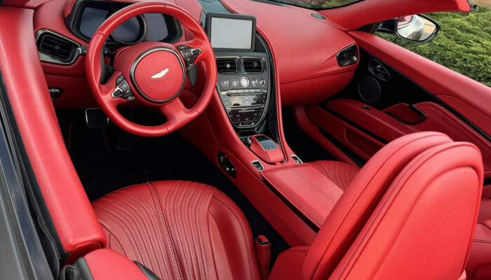 Aston Martin DB11 Hdrest Convertible Interior For Rent Long Island Exotic Cars Rentals