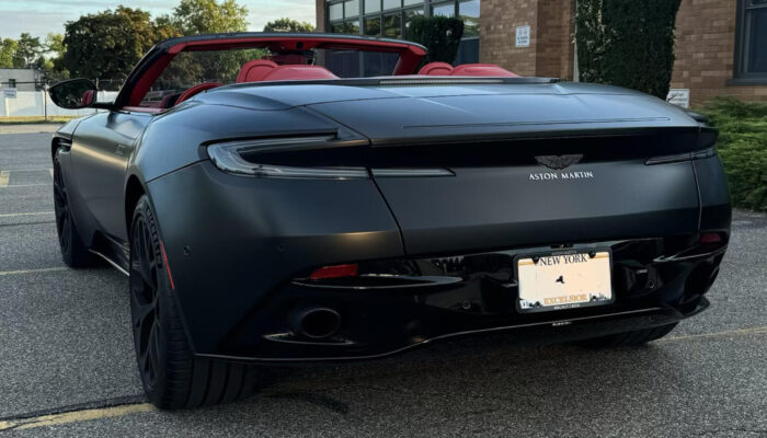 Aston Martin DB11 Volante Convertible Rear For Rent Long Island Exotic Cars Rentals